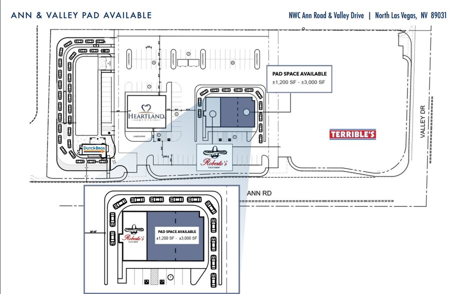 Ann Rd. and Valley Dr., North Las Vegas, NV à louer - Plan de site – Image 2 sur 2