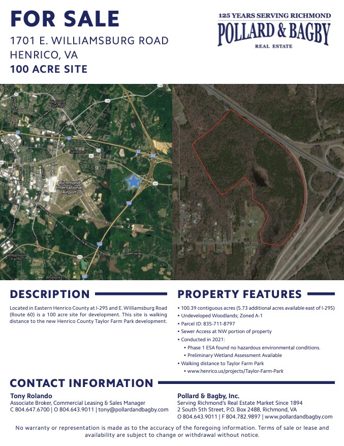 1701 E Williamsburg Rd, Sandston, VA à vendre Photo de l’immeuble– Image 1 sur 13