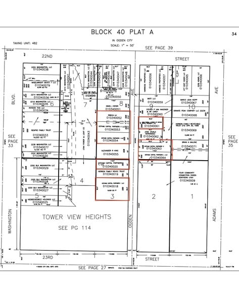 Ogden Avenue Redevelopment portefeuille de 8 biens à vendre sur LoopNet.fr - Plan cadastral – Image 3 sur 3