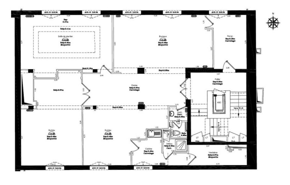 Bureau dans Versailles à louer - Plan d’étage – Image 3 sur 3