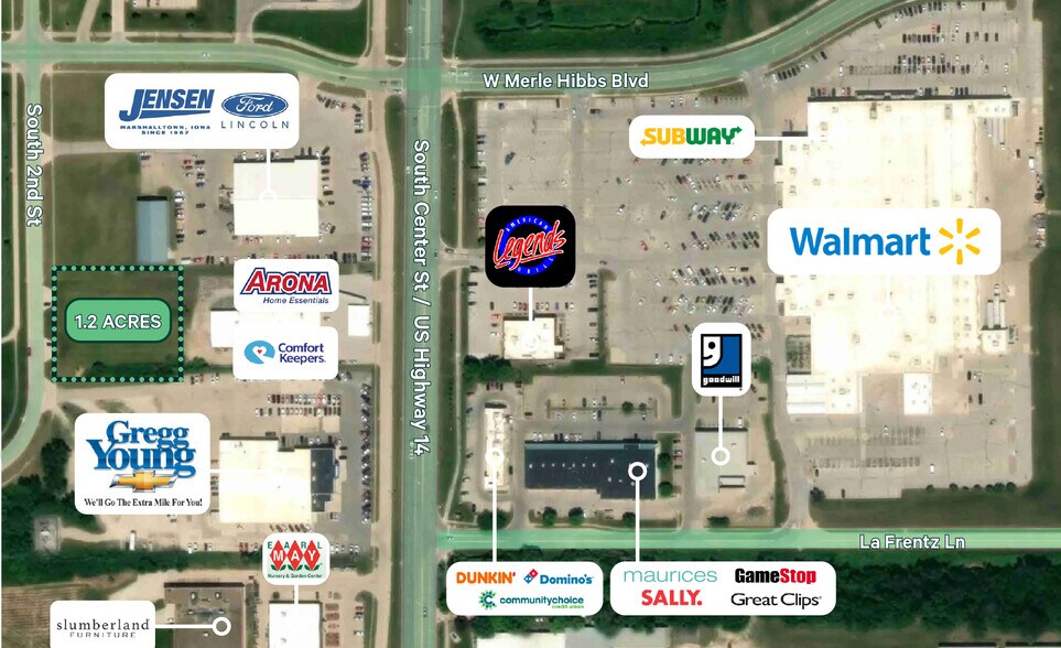 2901 S Center St, Marshalltown, IA à louer - Aérien – Image 1 sur 2