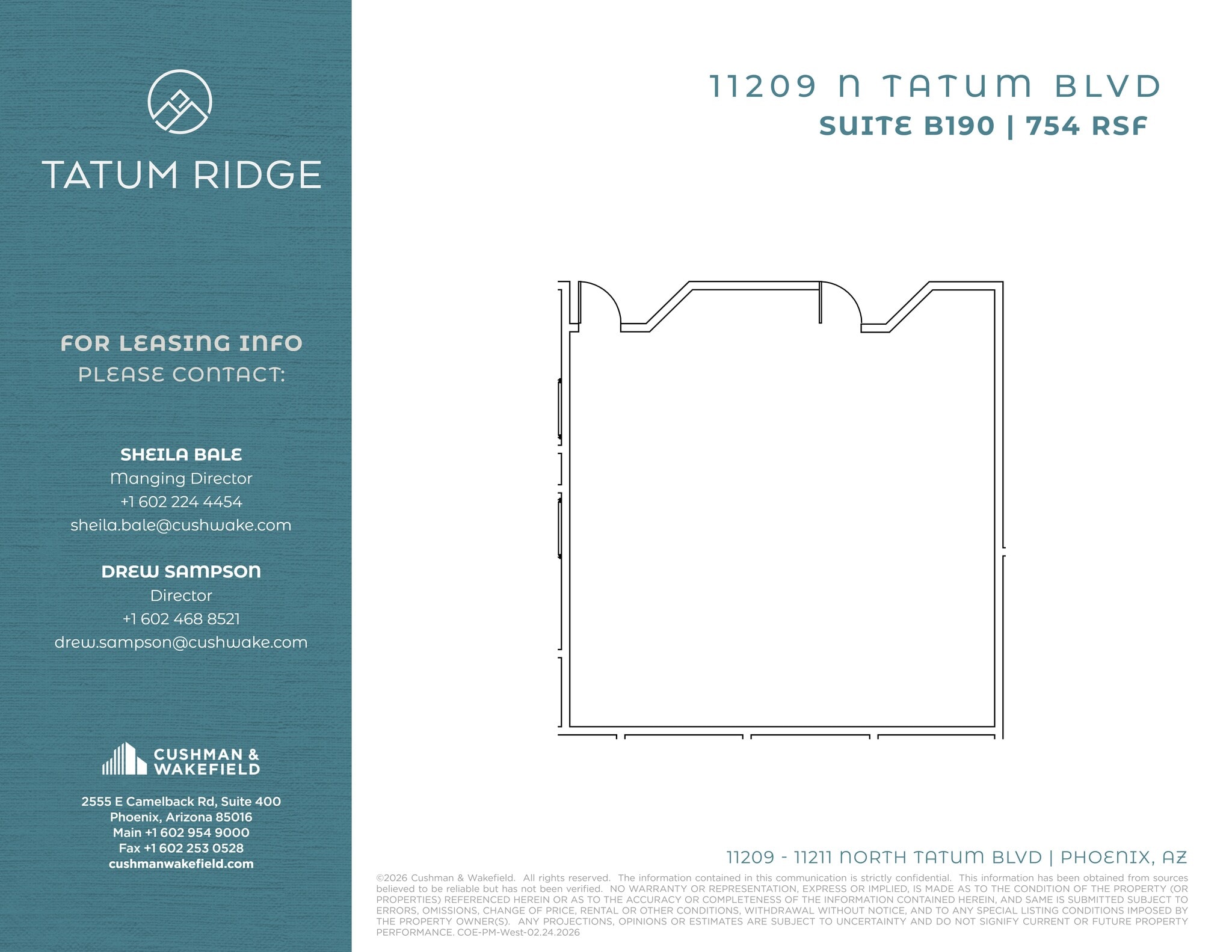 11209 N Tatum Blvd, Phoenix, AZ à louer Plan de site– Image 1 sur 1