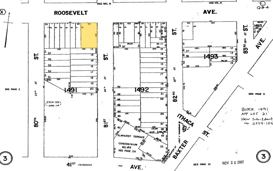 80-20 Roosevelt Ave, Flushing, NY à louer - Plan cadastral – Image 2 sur 4