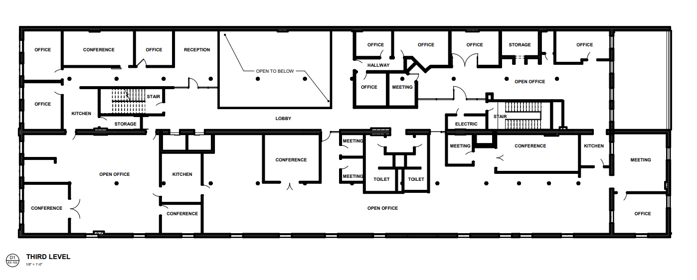 47 S Meridian St, Indianapolis, IN à louer Plan d’étage– Image 1 sur 3