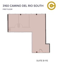 3110 Camino del Rio S, San Diego, CA à louer Plan d’étage– Image 1 sur 1