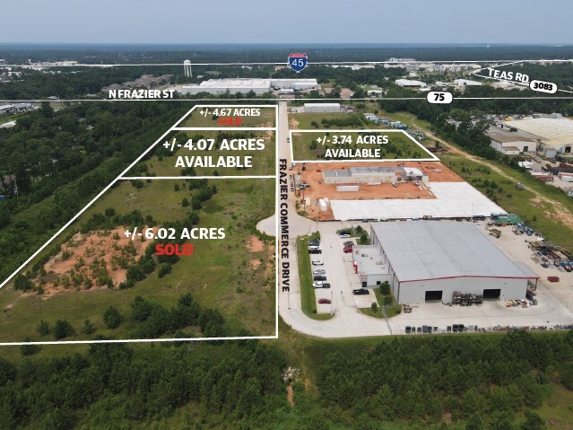 N Frazier St & Frazier Commerce Drive, Conroe, TX à louer - Aérien – Image 1 sur 2