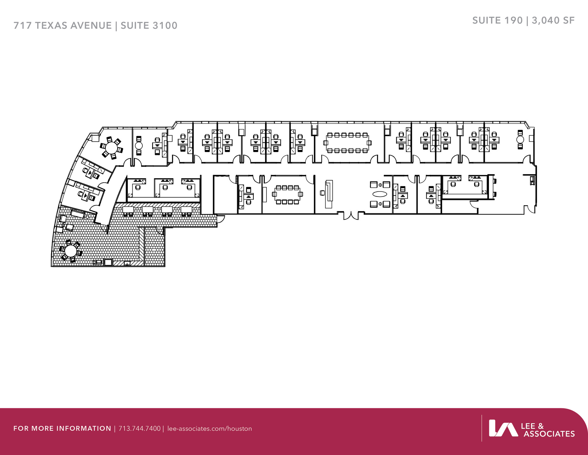 717 Texas Ave, Houston, TX à louer Plan d’étage– Image 1 sur 1