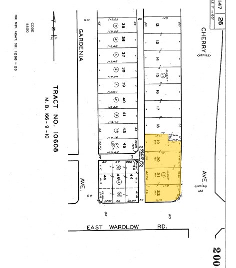3401 Cherry Ave, Long Beach, CA à vendre - Plan cadastral – Image 2 sur 5