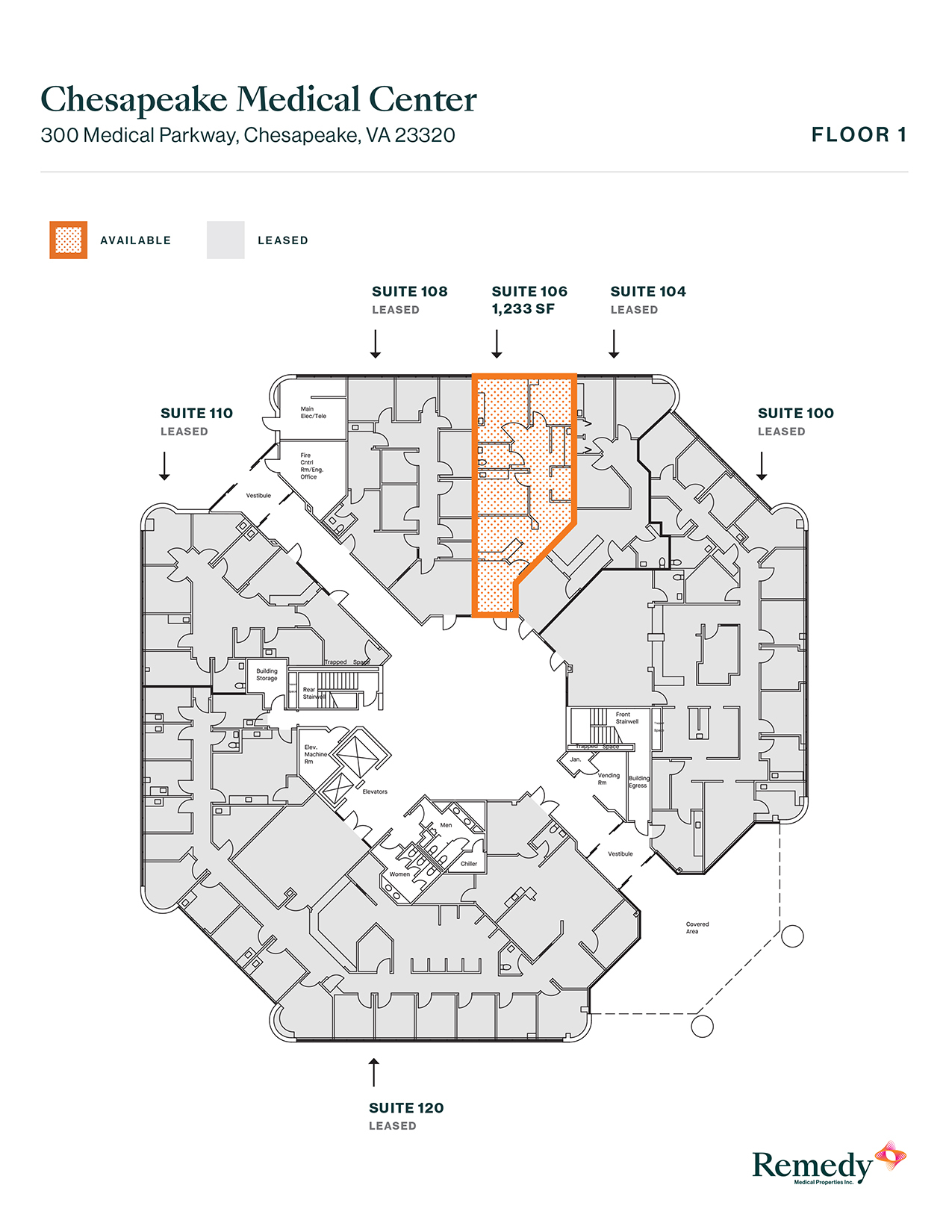 300 Medical Pky, Chesapeake, VA à louer Plan d’étage– Image 1 sur 4