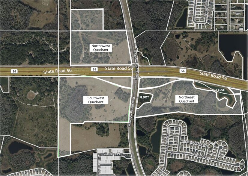 State Road 56 and Meadow Pointe Blvd. portefeuille de 2 biens à vendre sur LoopNet.fr - Aérien – Image 1 sur 2