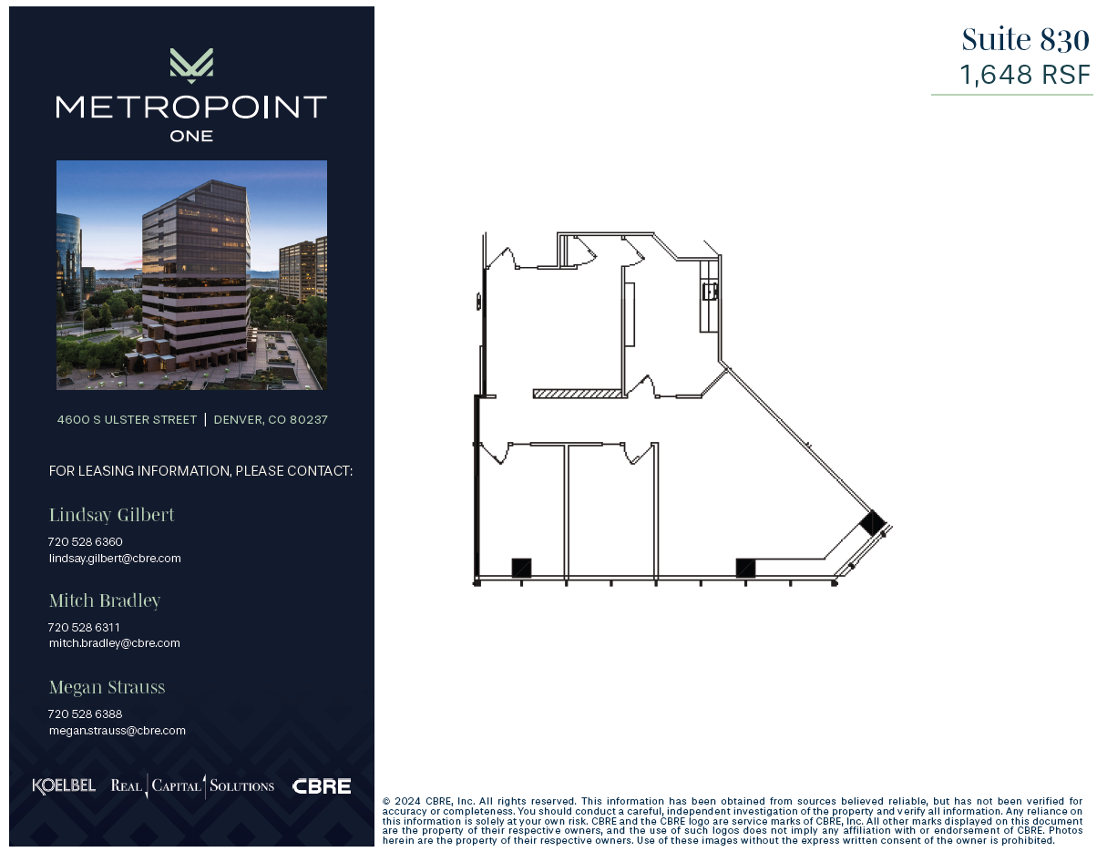 4600 S Ulster St, Denver, CO à louer Plan d’étage– Image 1 sur 1