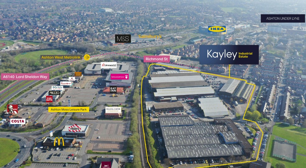 Richmond St, Ashton Under Lyne à louer - Aérien – Image 3 sur 12