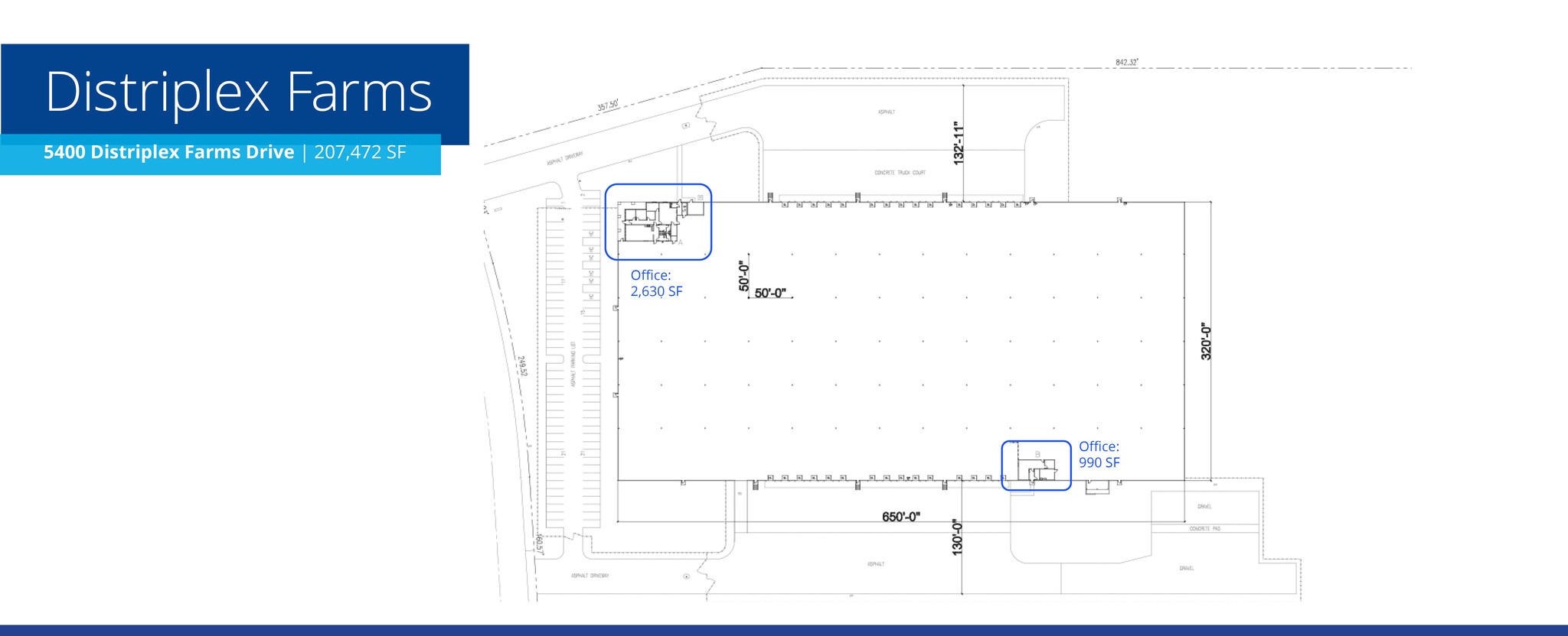 5400 Distriplex Farms Dr, Memphis, TN à louer Plan d’étage– Image 1 sur 1