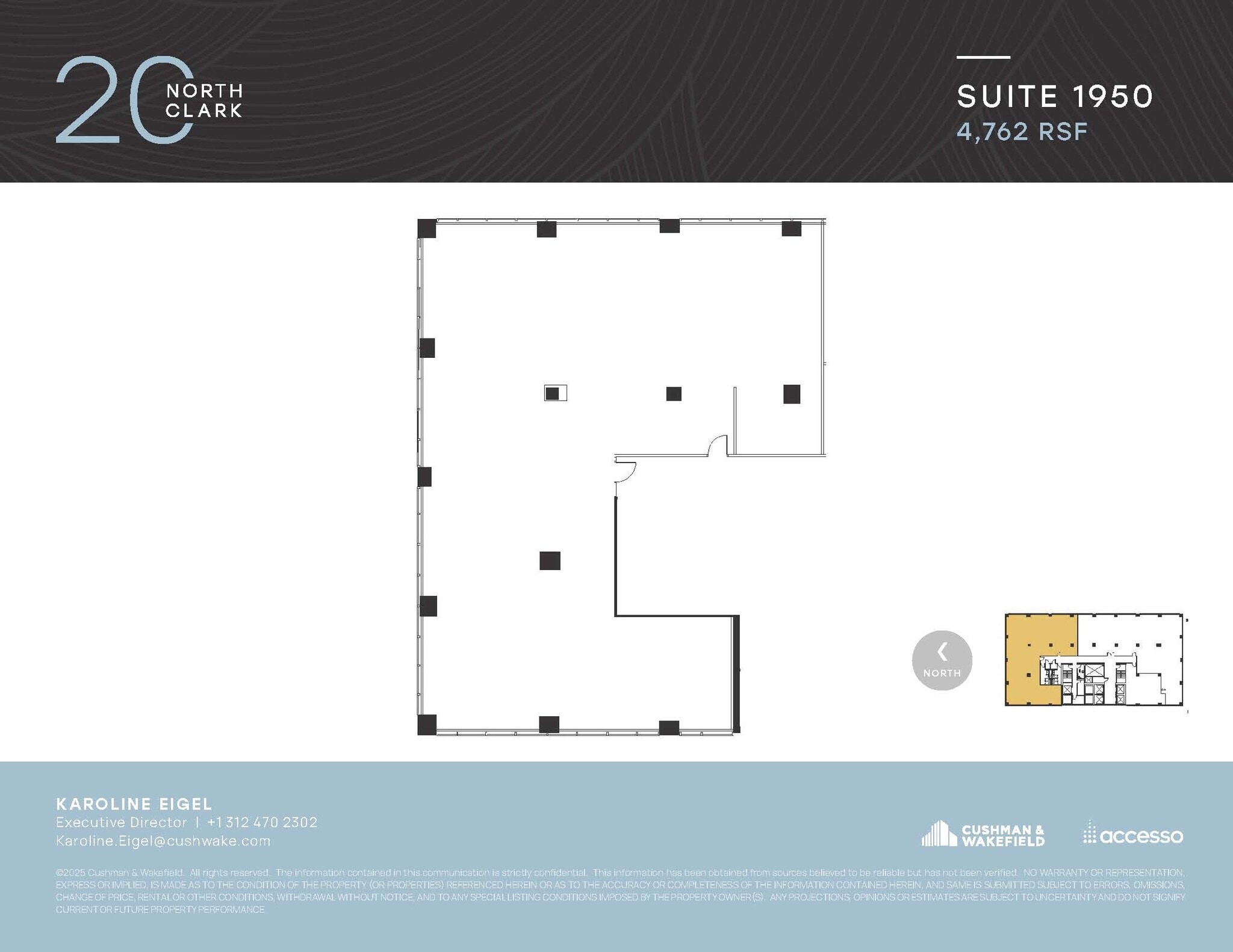 20 N Clark St, Chicago, IL à louer Plan d’étage– Image 1 sur 1