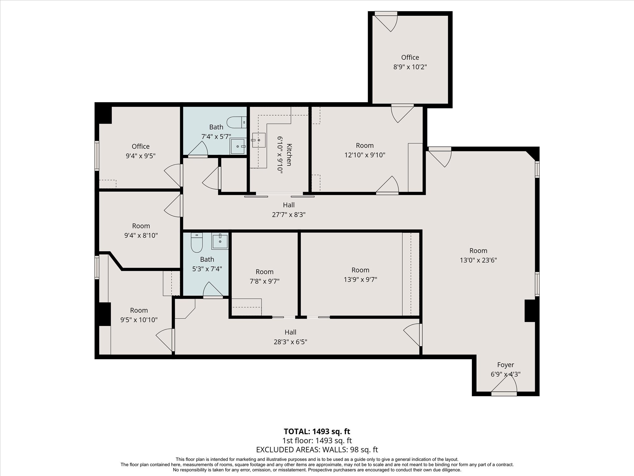5119 Fairmont Pky, Pasadena, TX à louer Plan d’étage– Image 1 sur 18