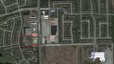 402-440 Weber, Romeoville, IL - VUE AÉRIENNE  vue de carte