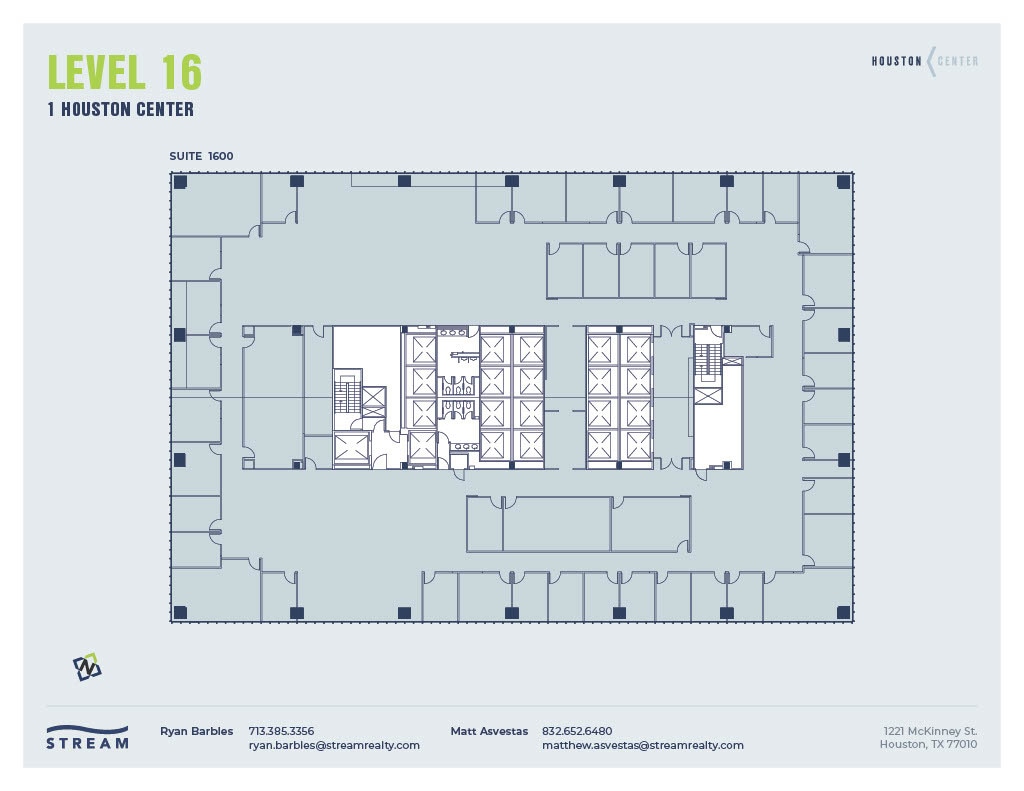 1221 McKinney St, Houston, TX à louer Plan d’étage– Image 1 sur 1