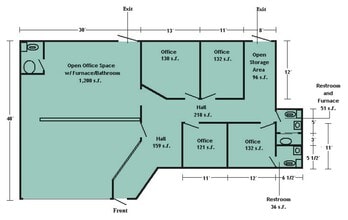4214 Fleur Dr, Des Moines, IA à louer Plan d’étage– Image 1 sur 2