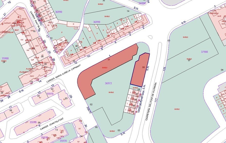 Terrain dans Manresa, Barcelona à vendre - Plan cadastral – Image 2 sur 3
