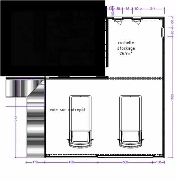 Local d’activités dans Marcheprime à louer - Plan d’étage – Image 3 sur 3