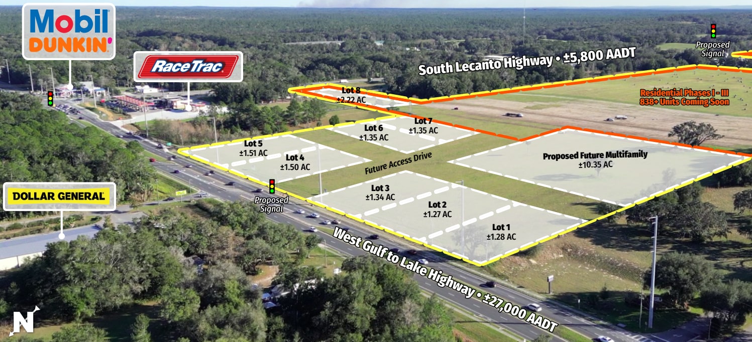 3440 W Gulf To Lake Hwy, Lecanto, FL à louer Aérien– Image 1 sur 7