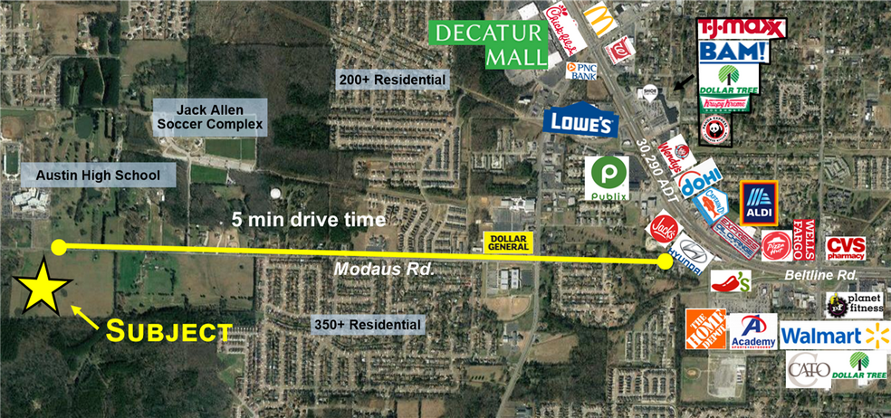 0 Modaus Road, Decatur, AL à vendre - Photo de l’immeuble – Image 3 sur 3