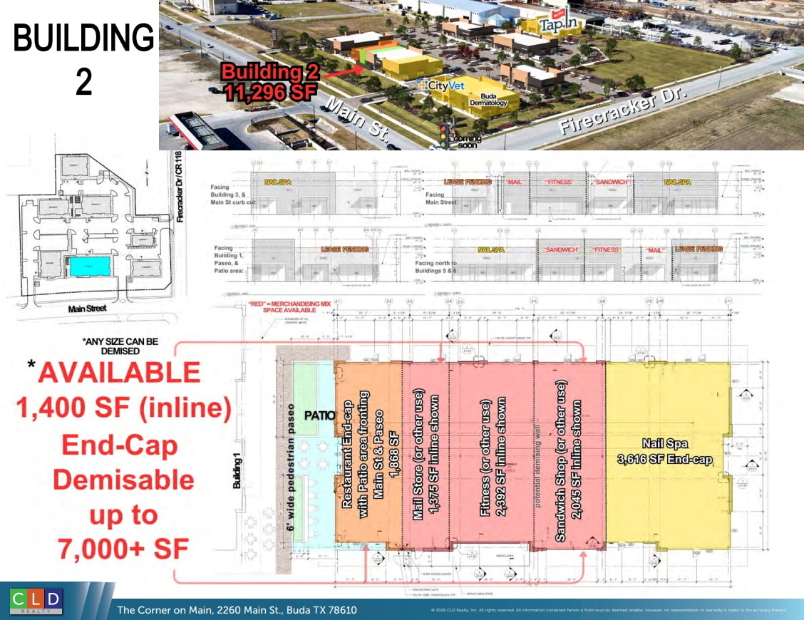 The Corner on Main, Buda, TX à louer Photo intérieure– Image 1 sur 1