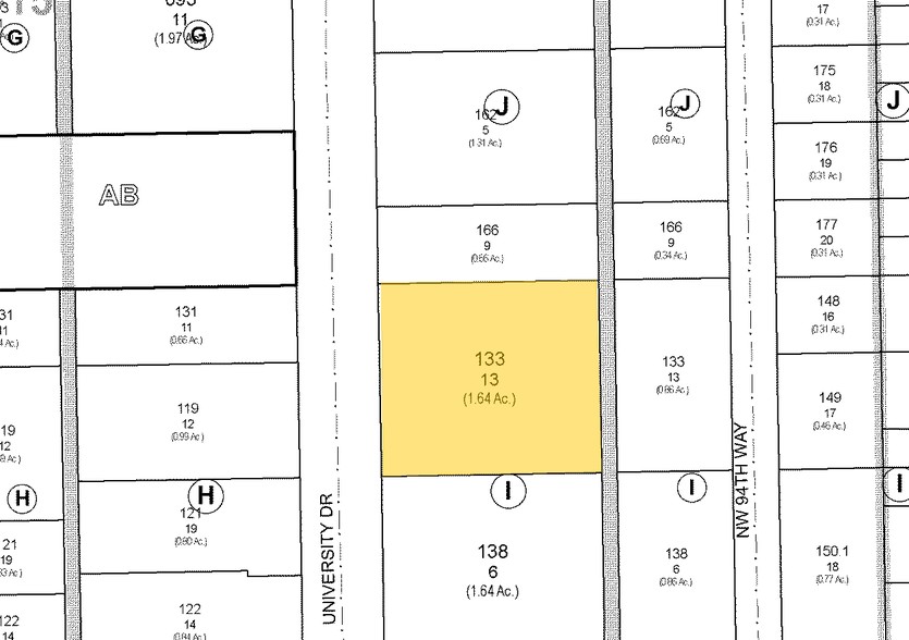 1455 N University Dr, Coral Springs, FL à louer - Plan cadastral – Image 2 sur 2