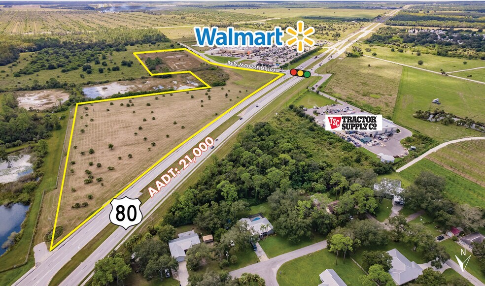 W. Hickpochee & SR-80, LaBelle, FL à vendre - Aérien – Image 1 sur 6