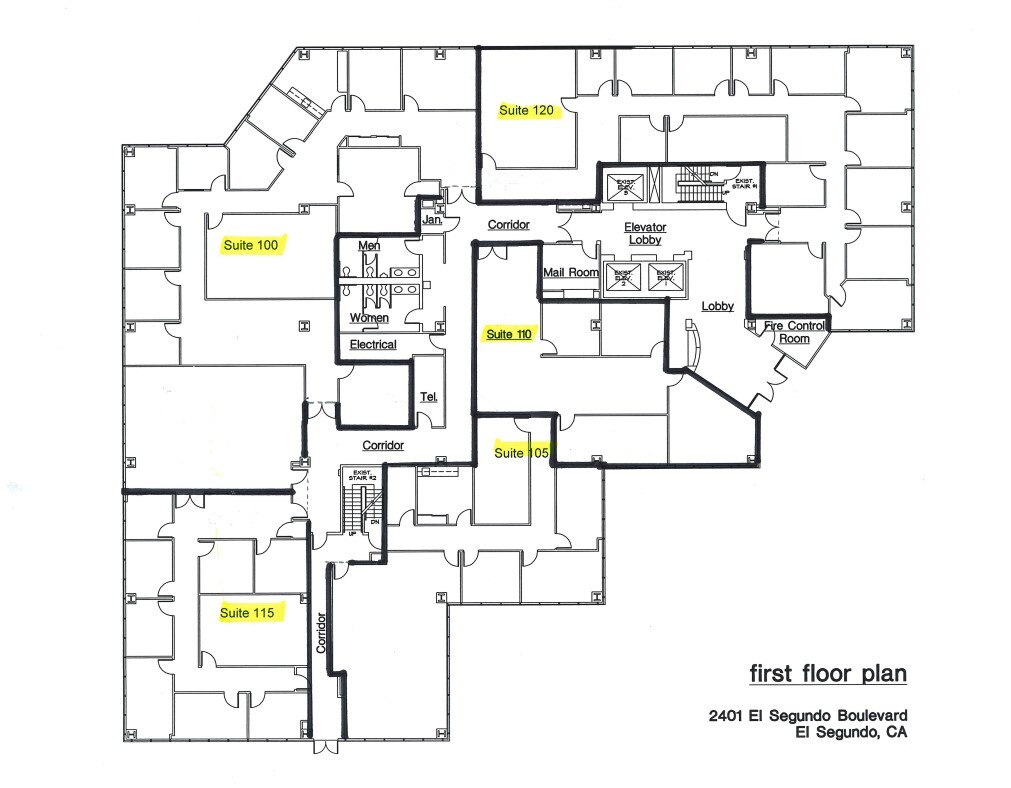 2401 E El Segundo Blvd, El Segundo, CA à louer Plan d’étage– Image 1 sur 1