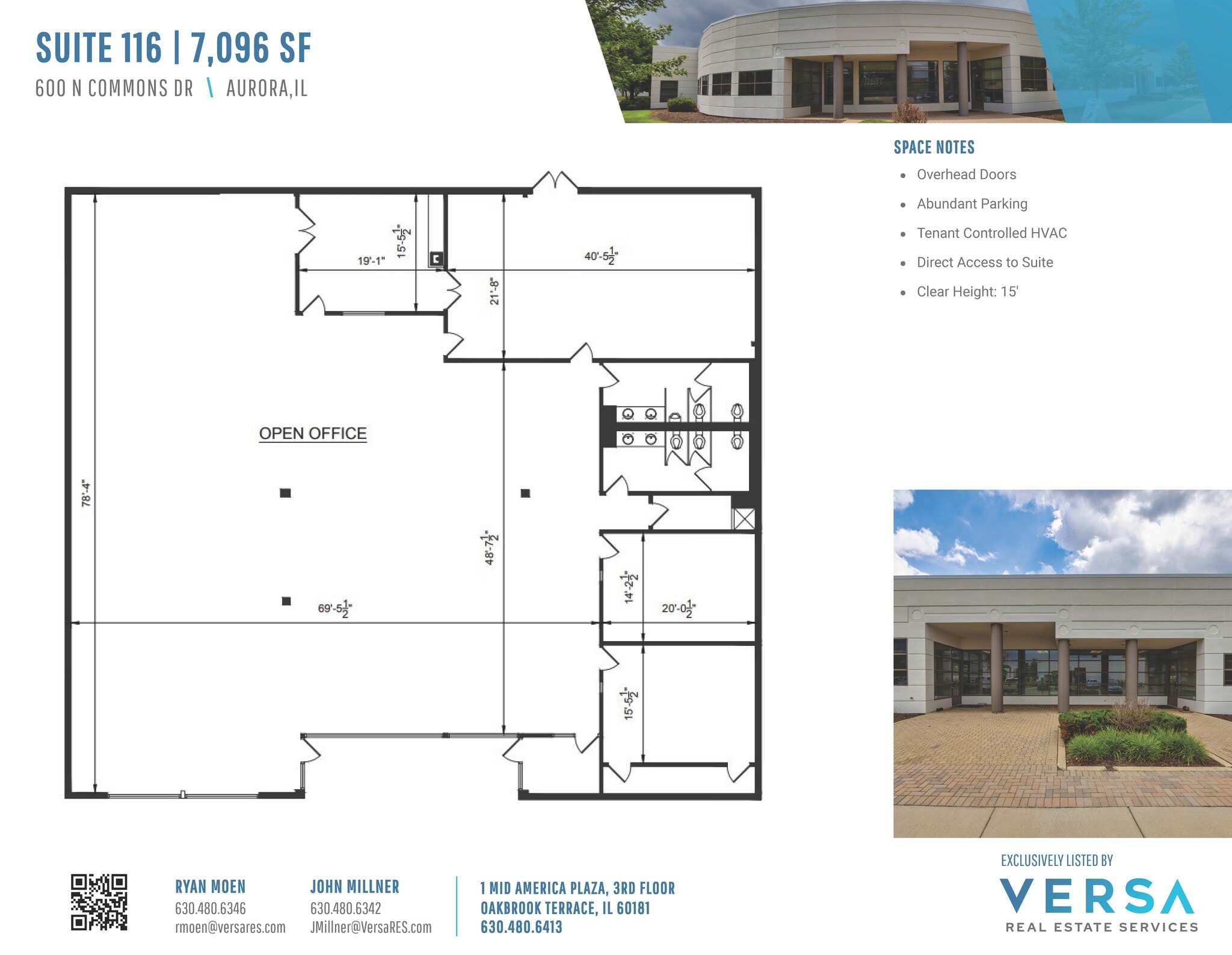 550 N Commons Dr, Aurora, IL à louer Plan d’étage– Image 1 sur 4