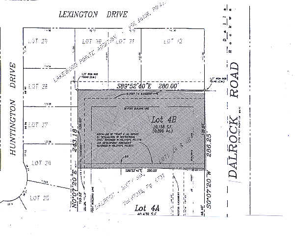 6605 Dalrock Rd, Rowlett, TX à vendre - Plan cadastral – Image 2 sur 3