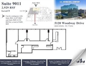 5120 Woodway Dr, Houston, TX à louer Plan d’étage– Image 1 sur 2