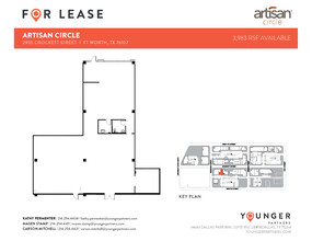 2973 W 7th St, Fort Worth, TX à louer Plan d’étage– Image 1 sur 7