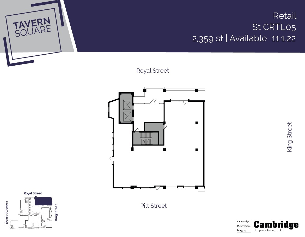 123 N Pitt St, Alexandria, VA à louer Plan d’étage– Image 1 sur 1