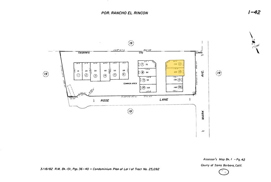 1115 Mark Ave, Carpinteria, CA à louer - Plan cadastral – Image 2 sur 4