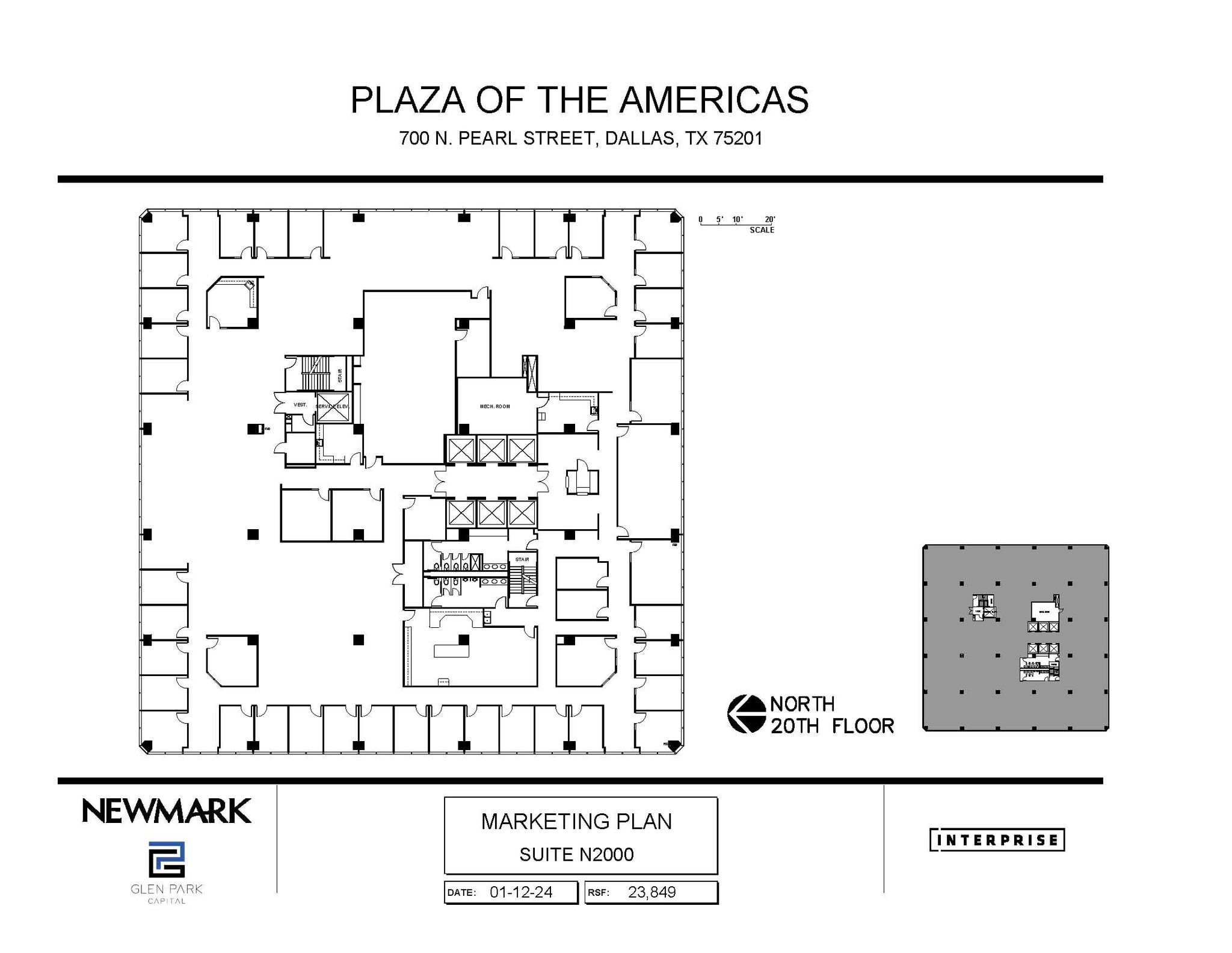 700 N Pearl St, Dallas, TX à louer Plan d’étage– Image 1 sur 1