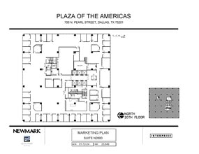 700 N Pearl St, Dallas, TX à louer Plan d’étage– Image 1 sur 1