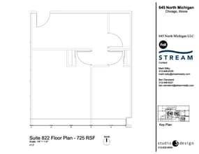 645 N Michigan Ave, Chicago, IL à louer Plan d’étage– Image 1 sur 1