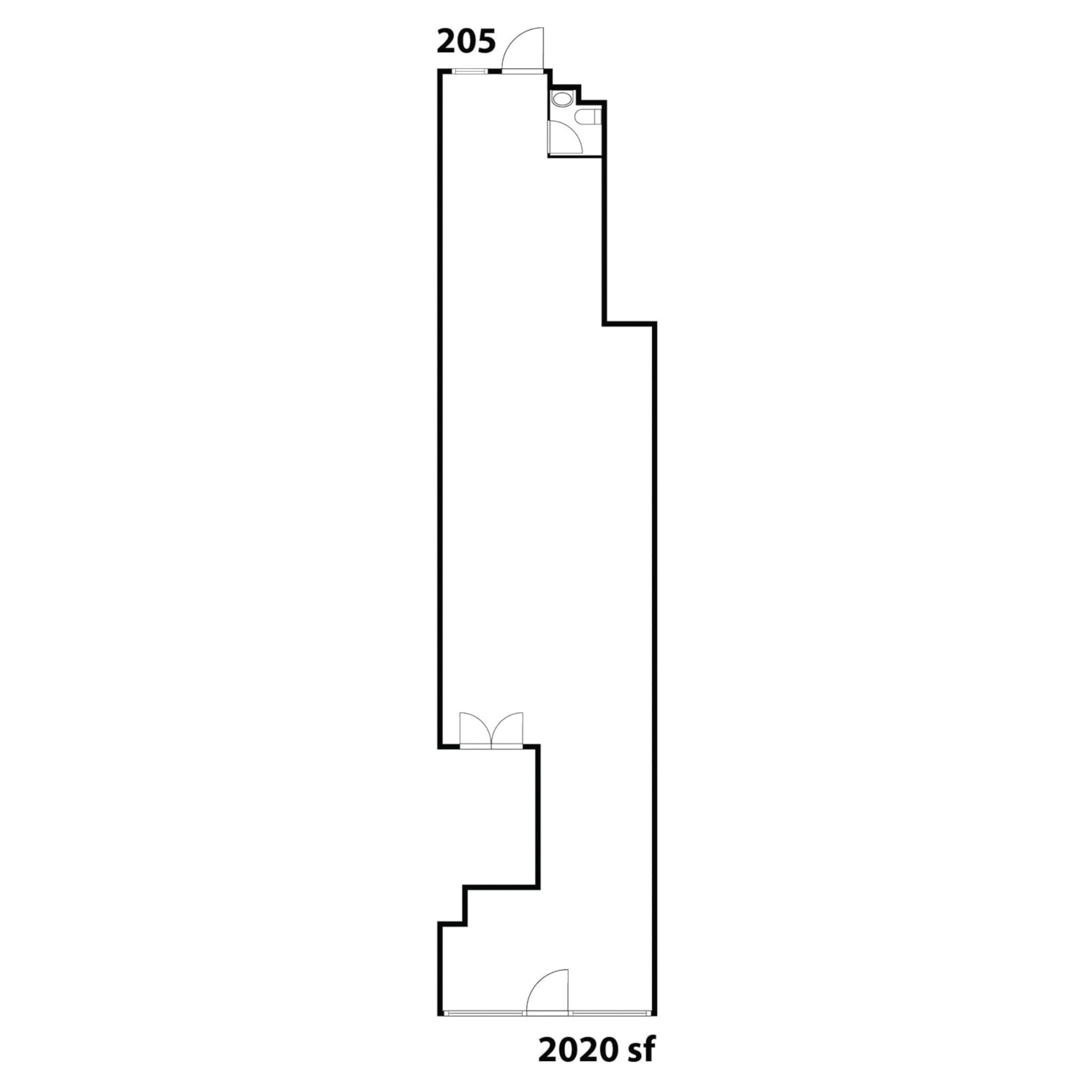 201-215 N Broadway, Santa Ana, CA à louer Plan d’étage– Image 1 sur 1