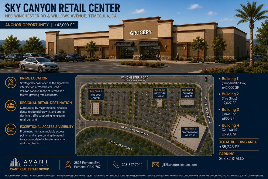 N.E.C. at Winchester Road & Willows Avenue, Temecula, CA à louer - Photo de l’immeuble – Image 2 sur 7