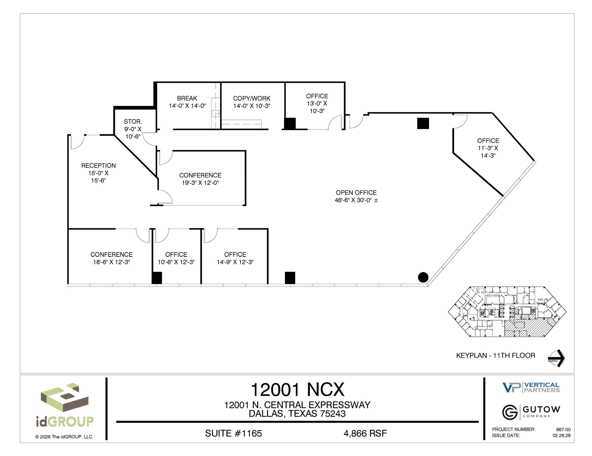 12001 N Central Expy, Dallas, TX à louer Plan d’étage– Image 1 sur 1