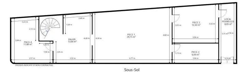 10 Rue Rosenwald, Paris, PAR 75015 - Lot 1 -  - Plan d’étage - Image 1 of 2