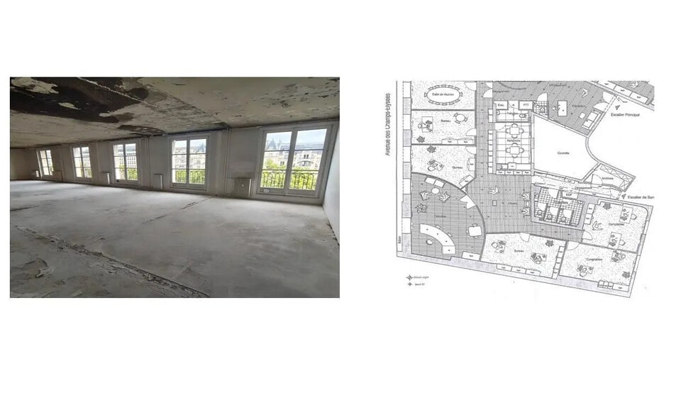 63 Avenue Des Champs Elysées, Paris à louer - Plan d’étage – Image 2 sur 2