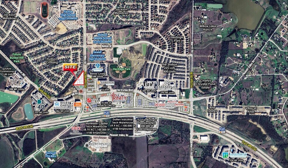 NWQ of Miles Rd & Bunker Hill, Sachse, TX à vendre - Photo de l’immeuble – Image 1 sur 3