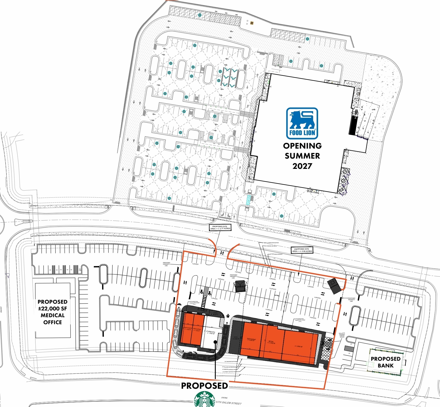 1200 S Salem St, Apex, NC à louer Plan de site– Image 1 sur 4
