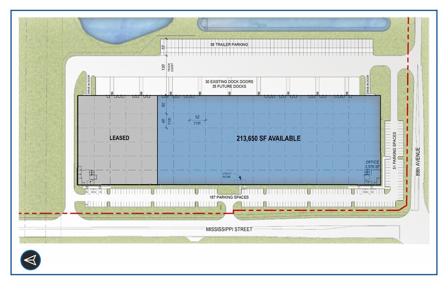 8719 Mississippi St, Merrillville, IN à vendre - Plan de site – Image 2 sur 8