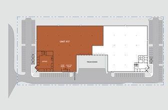 417-419 Village Dr, Carol Stream, IL à louer Plan de site– Image 2 sur 2