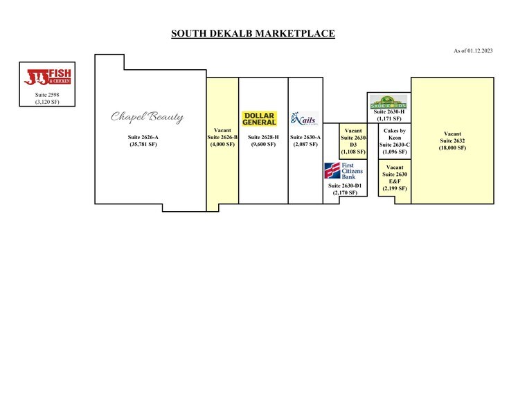 2626 Rainbow Way, Decatur, GA à louer - Plan de site – Image 1 sur 9