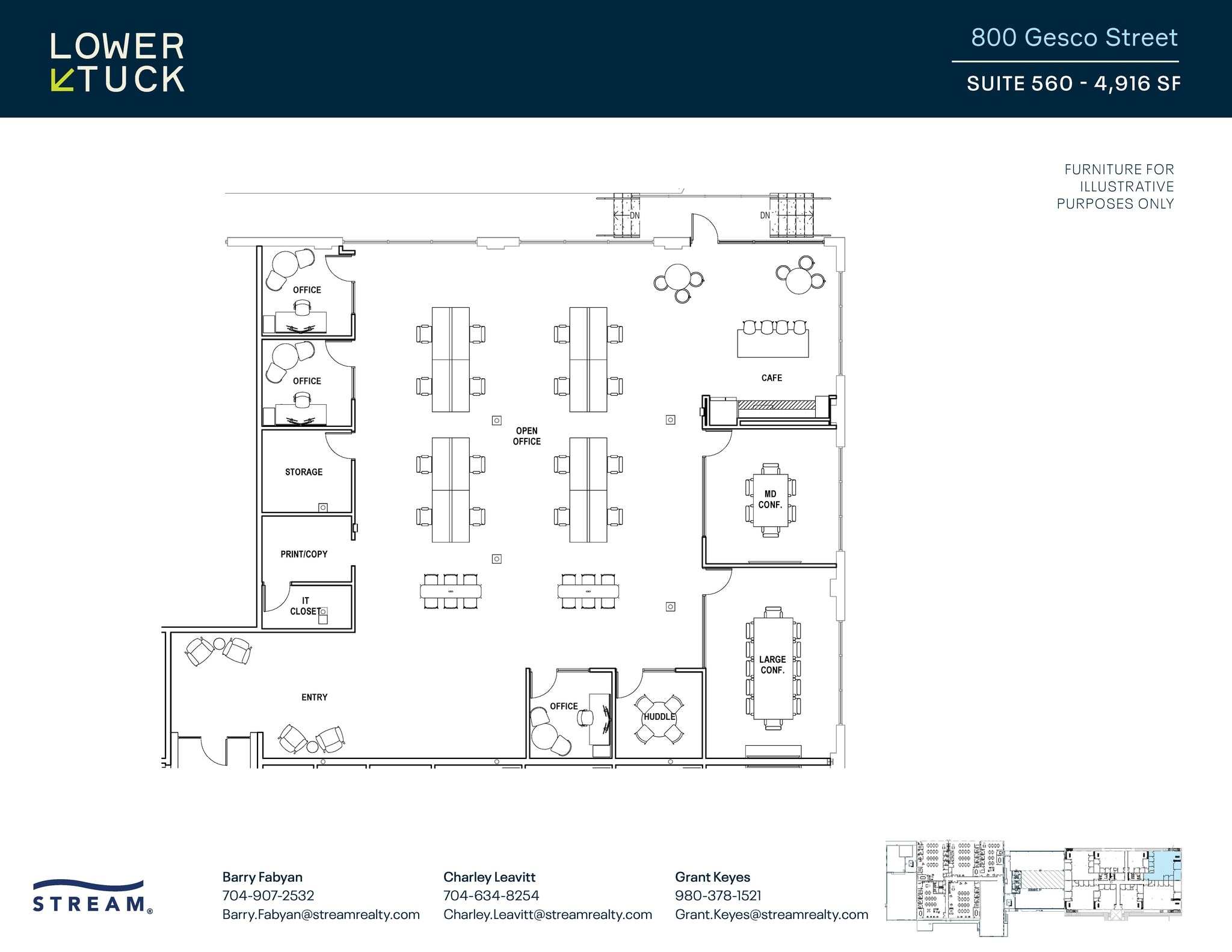 800 Gesco St, Charlotte, NC à louer Plan d’étage– Image 1 sur 1